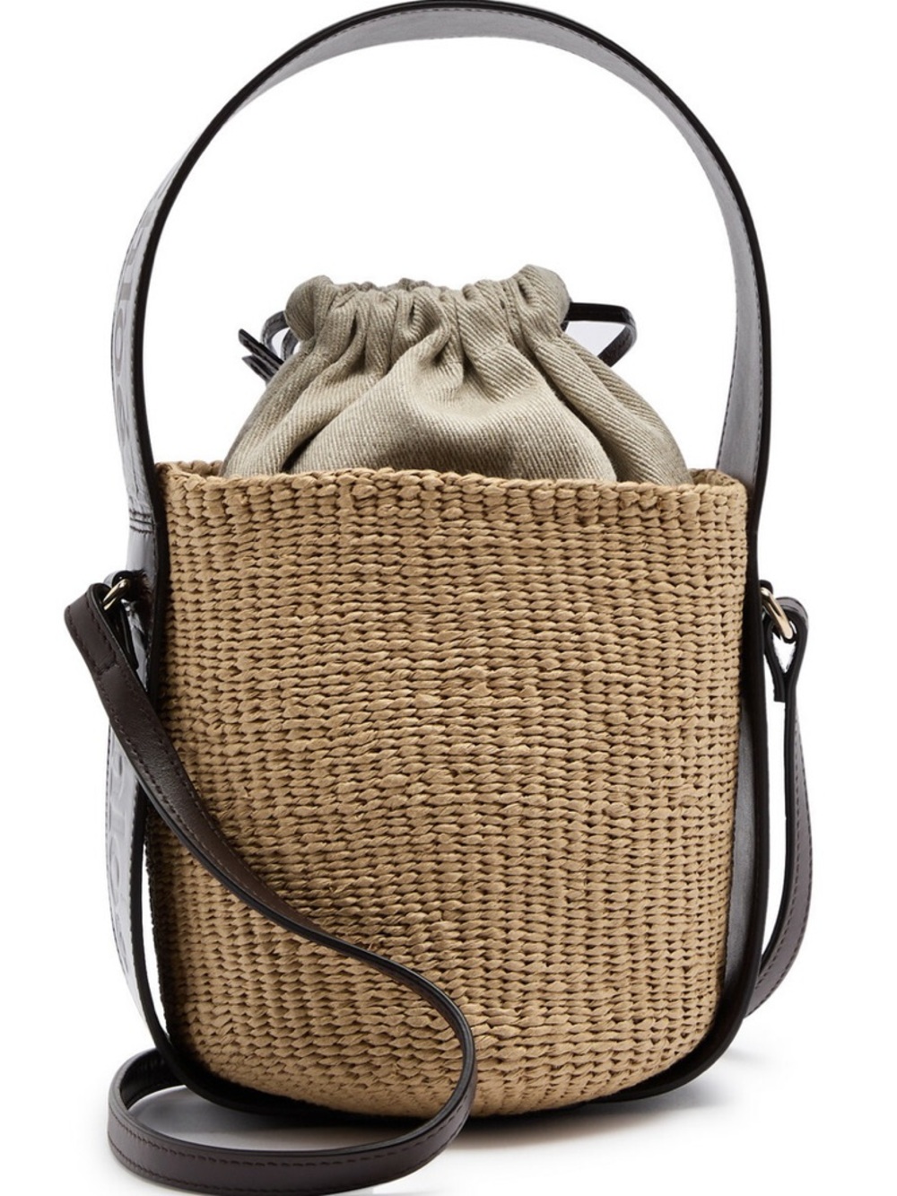 Chloé Woven Raffia Bucket Bag - Picture 3 of 16